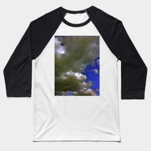 Bold Large Plump Clouds in a Bright Blue Sky on a Sunny Day Photograph Baseball T-Shirt